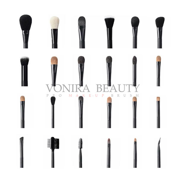 Custom Private Label Full Line High End Luxury Makeup Brushes As Customer Demands