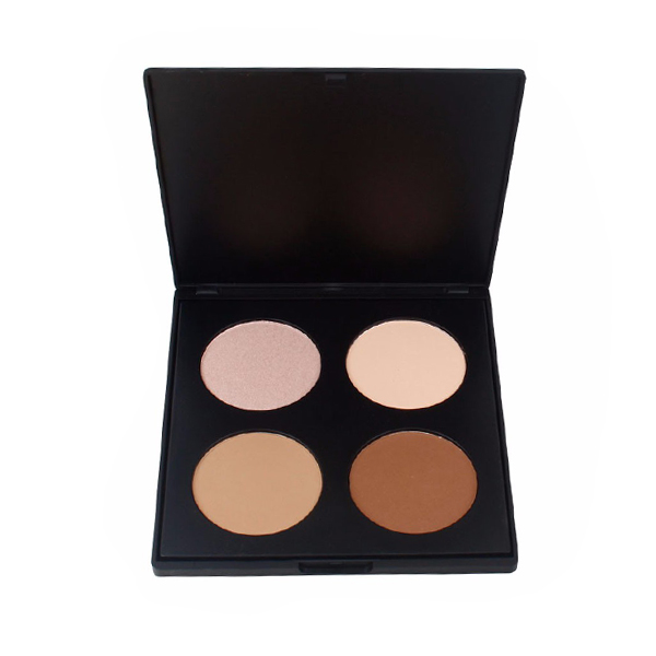 4 Colors Waterproof Compact Powder Mineral Contour Palette Face Makeup Set Pressed Powder Palette